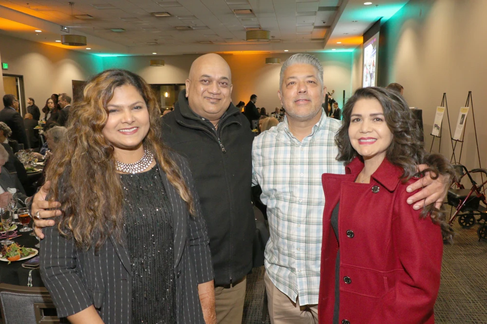 Symphony friends gathered at a community event