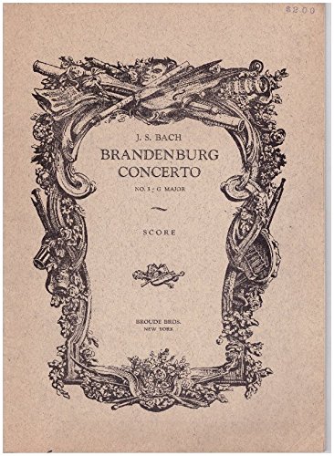 J. S. Bach — Brandenburg Concerto No. 1 in F Major, score