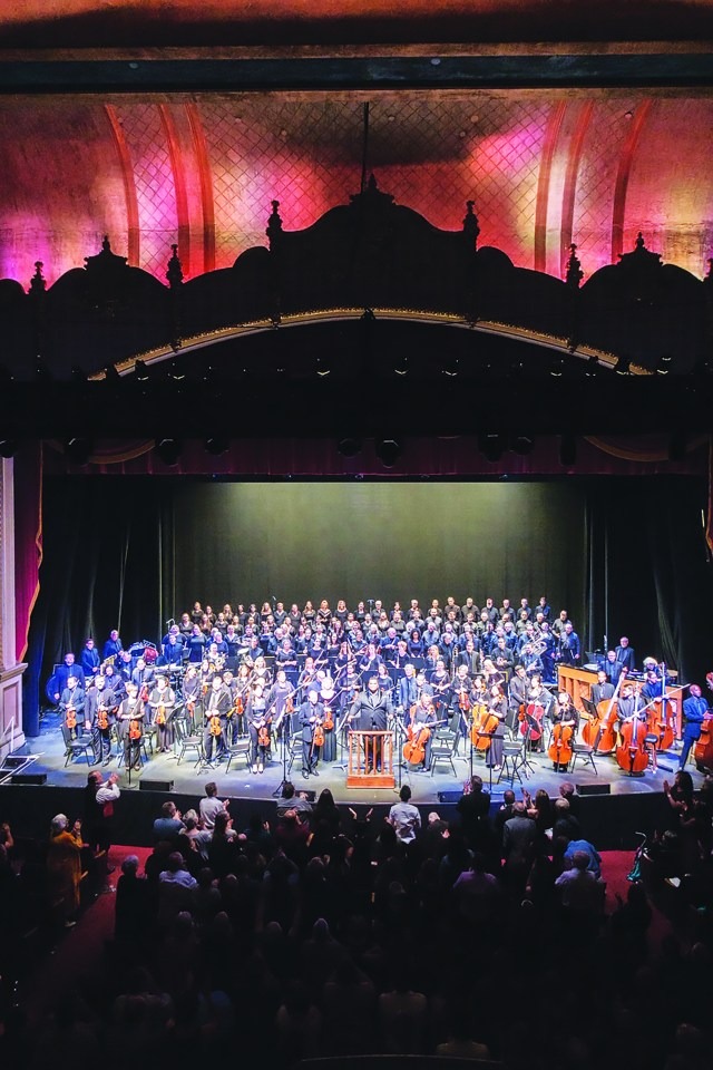 The San Bernardino Symphony on stage