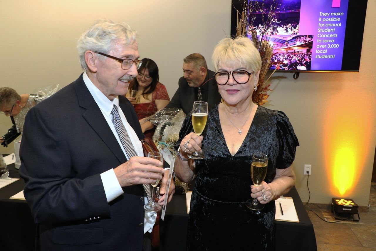 Raising a glass to the music