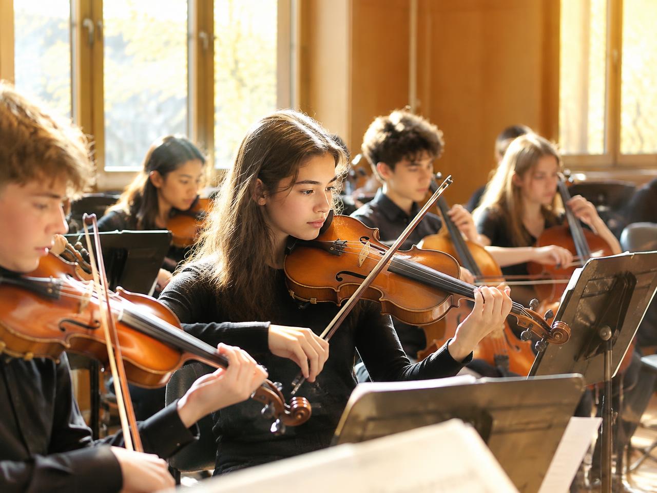 Young musicians of the San Bernardino Symphony Youth Orchestras